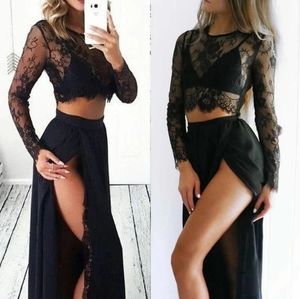 NWOT Black Lace Skirt Set